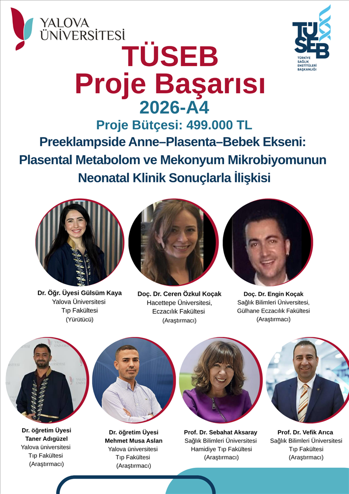 An Important TÜSEB-Supported Research Project from Our Faculty