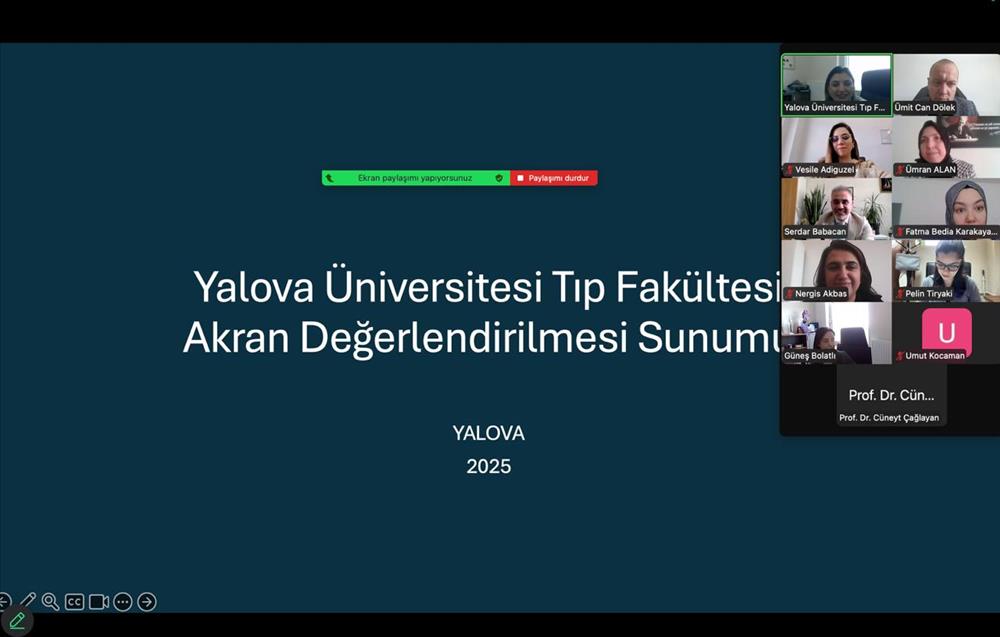 İlk Akran Değerlendirmesi Toplantısı Yapıldı